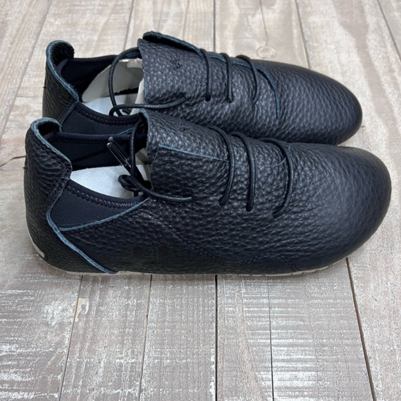 OTZ SUPERSLICK UNISEX BLACK LEATHER LACE-UP SHOES EUR 44 MEN 11 WOMEN 14  #3010 - Picture 3 of 10